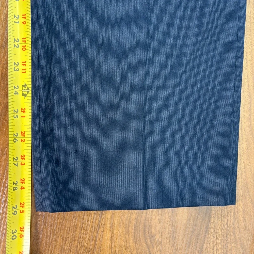 J.M.‎ Haggar Mens Navy Blue Classic Fit 2-Piece Suit Blazer Pants 48L 42x29